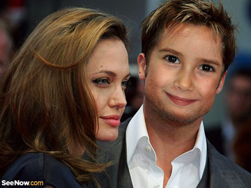 Photo effects Angelina Jolie y Brad Pitt