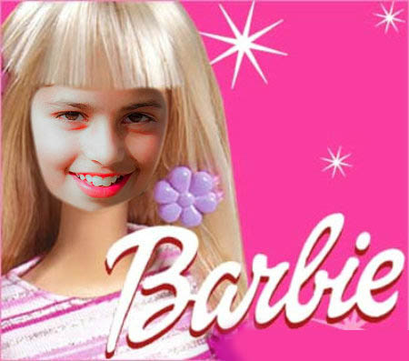 Fotoefectos infantiles Barbie.